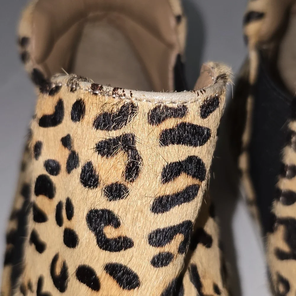 Coconuts by Matisse Harlan Slip On Leather Sneaker Leopard Print Womens Size 9 - Picture 12 of 14